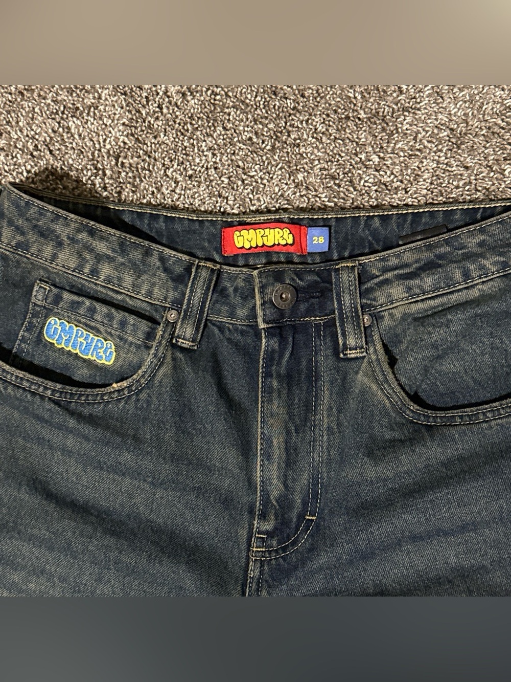 Empyre Men’s Relaxed Dark Blue Denim Jeans